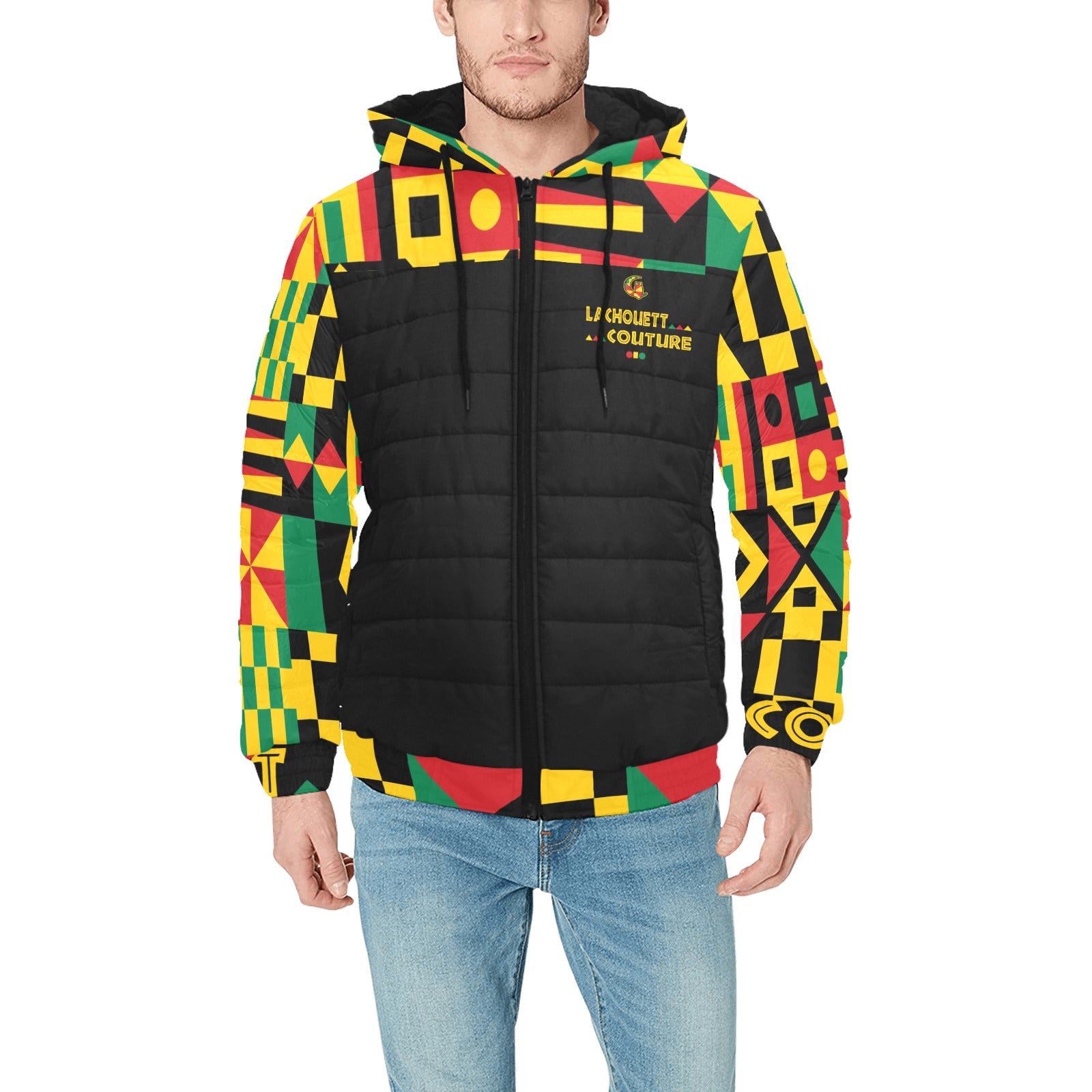 KENTE BUTAN Men's Padded Hooded Jacket