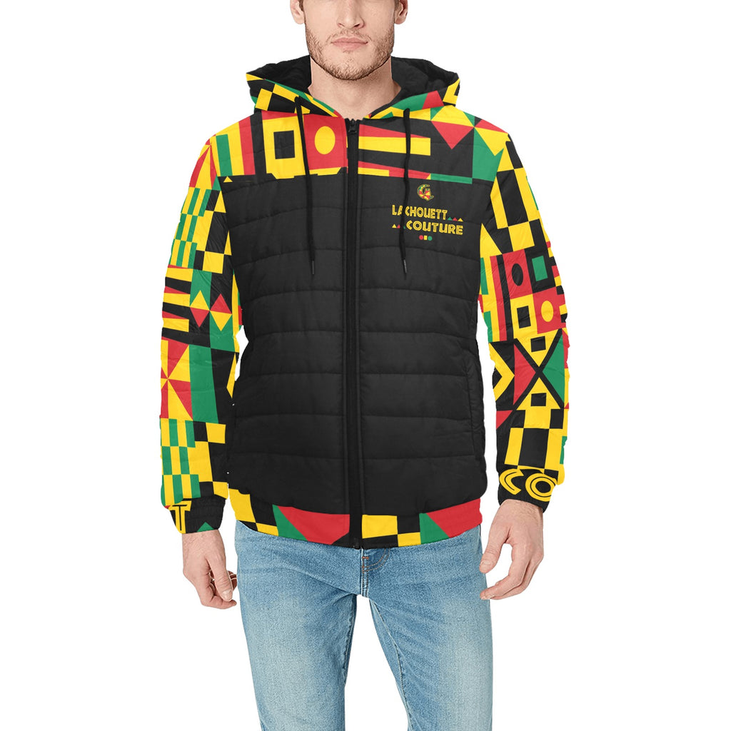 KENTE BUTAN Men's Padded Hooded Jacket