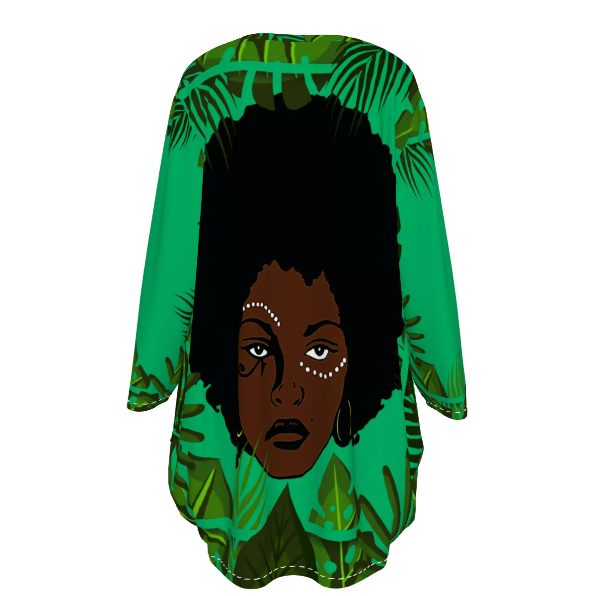 TROPICAL KWEEN FOREST  Women's Loose Crew Neck shirt
