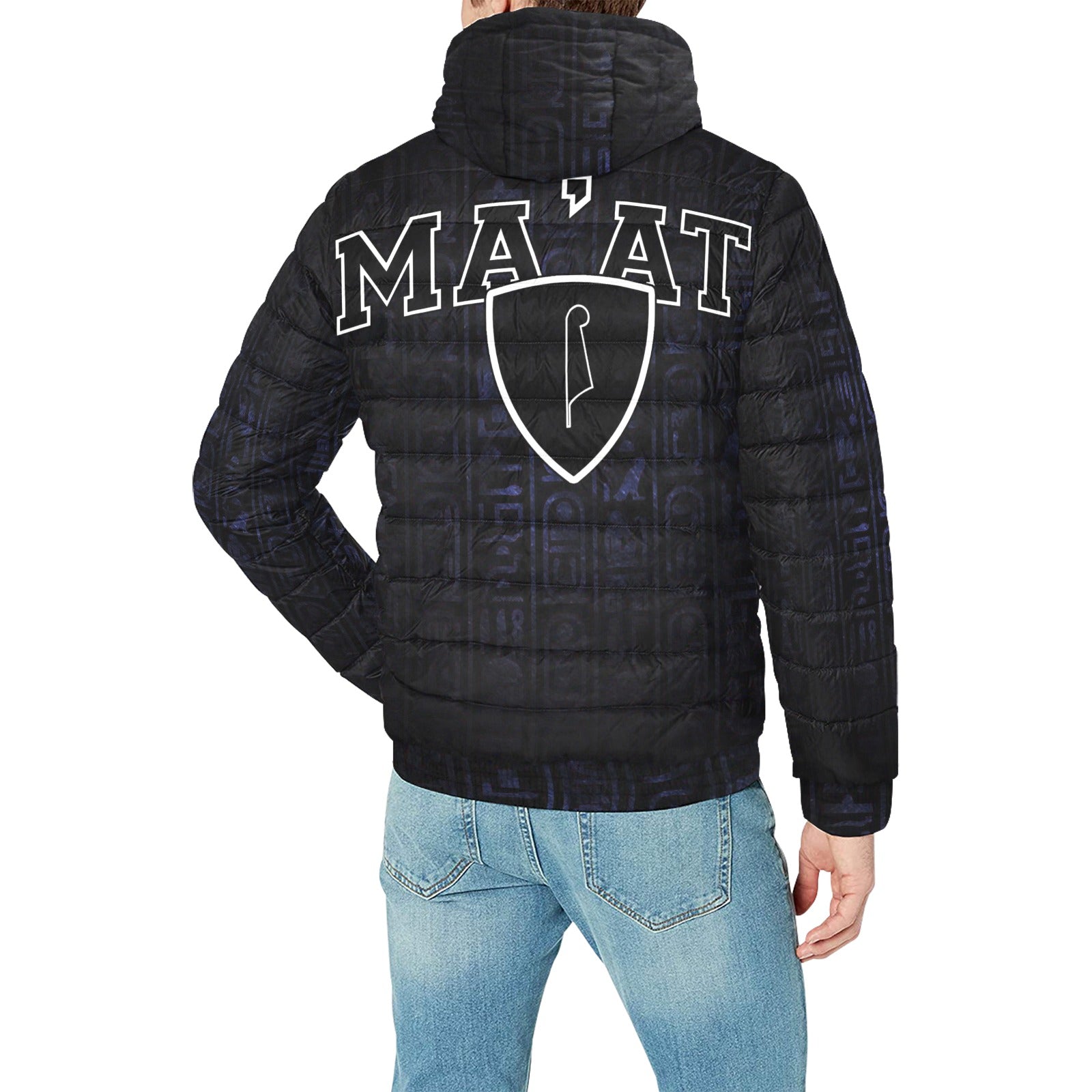 HOTEP MA`AT PADDED HOODIE JACKET Men's Padded Hooded Jacket