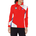 FRANCE Women's Long Sleeve Polo Shirt