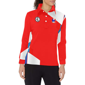 FRANCE Women's Long Sleeve Polo Shirt