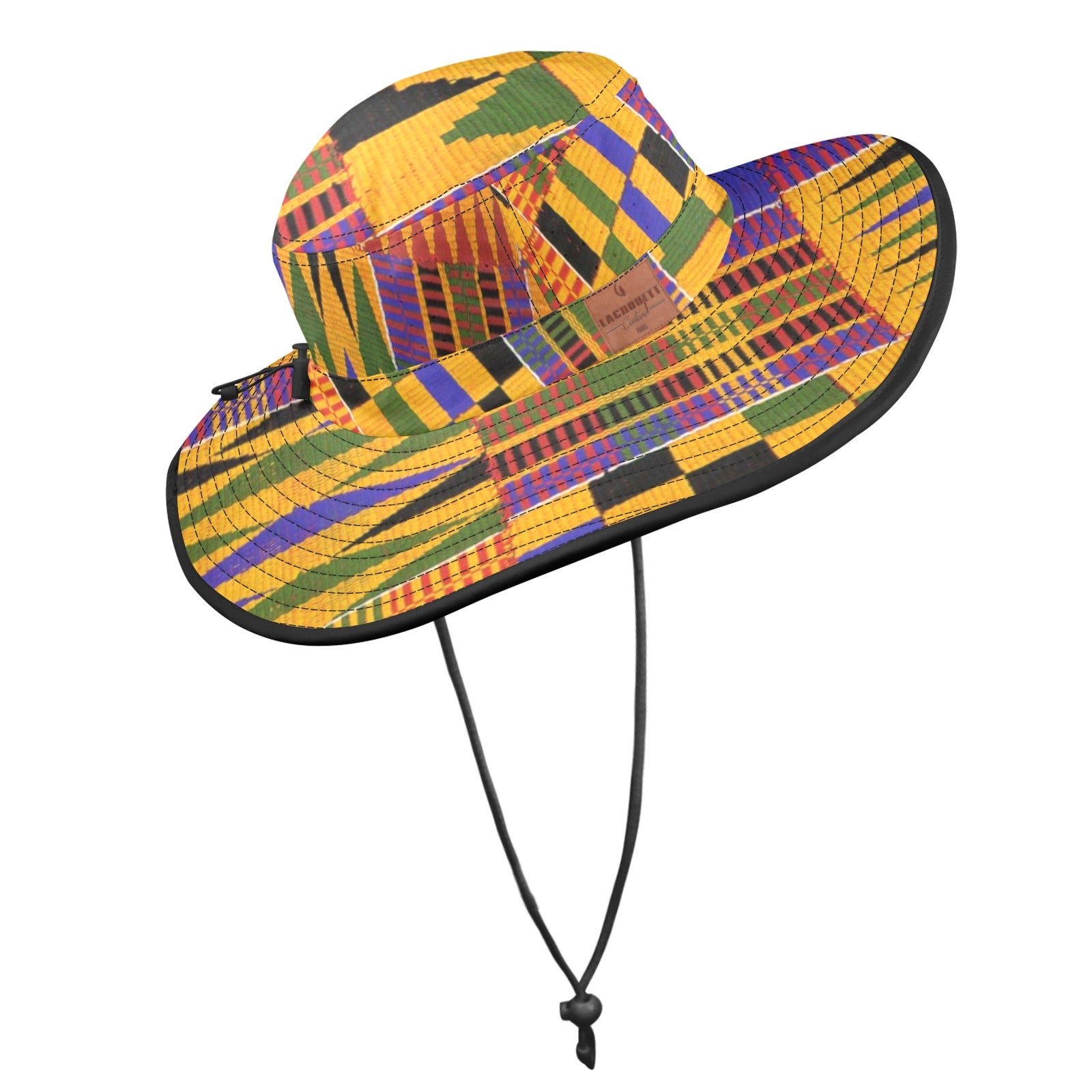 KENTE FULLY Wide Brim Bucket Hat