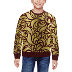 GORGIOUS LEAF BRDX All Over Print Crewneck Sweatshirt for Kids (Model H29)