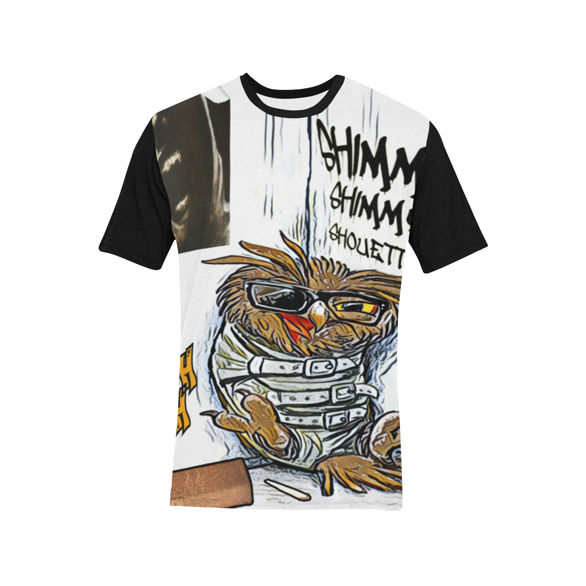 SHIMMY SHIMMY YA Men's All Over Print T-Shirt (Solid Color Neck) (Model T63)