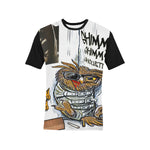 SHIMMY SHIMMY YA Men's All Over Print T-Shirt (Solid Color Neck) (Model T63)