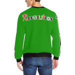 REVOLUTION GRN Men's Rib Cuff Crew Neck Sweatshirt