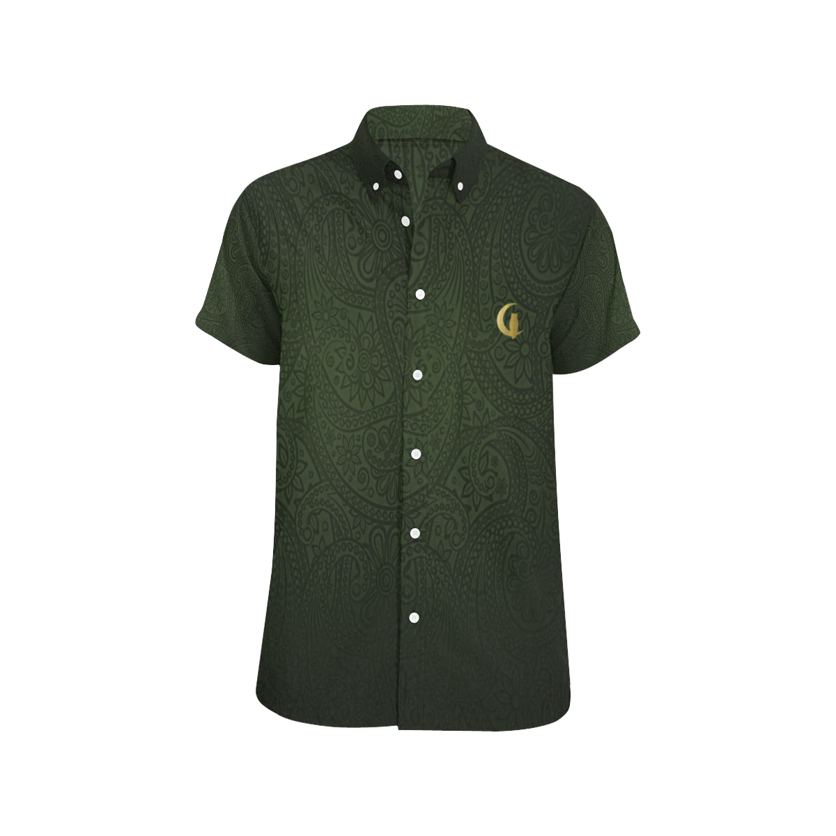 BANDANA LUXURY KAKI  Men's All Over Print Short Sleeve Shirt