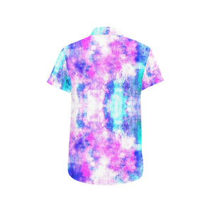 COLORFULL Men's All Over Print Short Sleeve Shirt