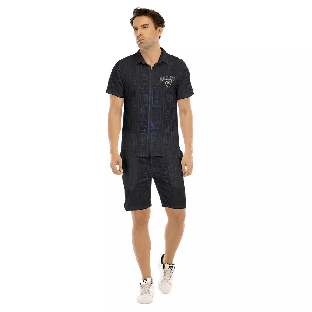 HOTEP EYES Men's Short Sleeve Shirt Sets