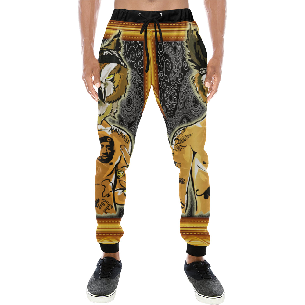 LACHOUETT SHAKUR Men's All Over Print Sweatpants (Model L11)