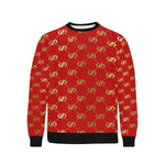 EXCELLENCE RDGLD Men's Rib Cuff Crew Neck Sweatshirt