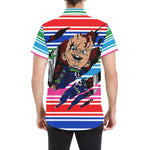 CHUCKY F Men's All Over Print Short Sleeve Shirt (Model T53)