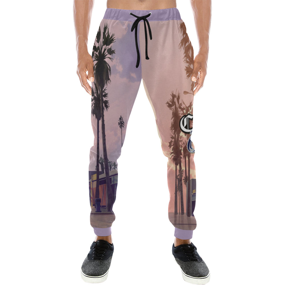 LACHOUETT WESTCOAST Men's All Over Print Sweatpants (Model L11)