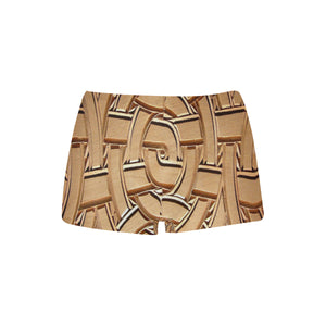 TEMBE ART WOOD Women's All Over Print Boyshort Panties