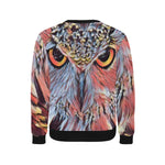 WISE OWL Men's Rib Cuff Crew Neck Sweatshirt