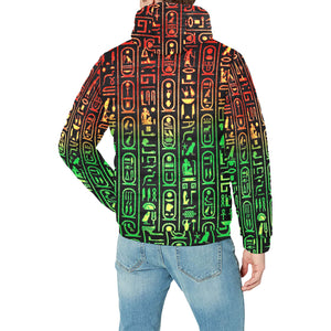 HIEROGLYPH RASTA PADDED HOODIE JACKET Men's Padded Hooded Jacket