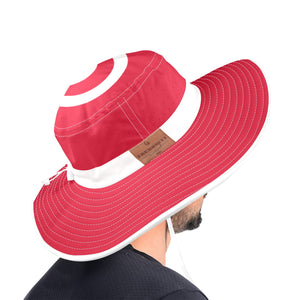 TUNISIA FLAG Wide Brim Bucket Hat