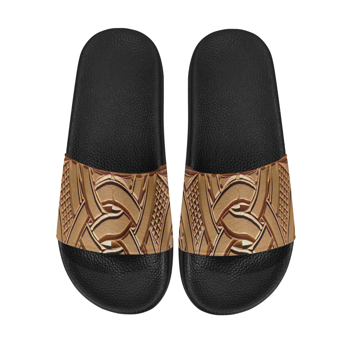 TEMBE ART WOOD Men's Slide Sandals