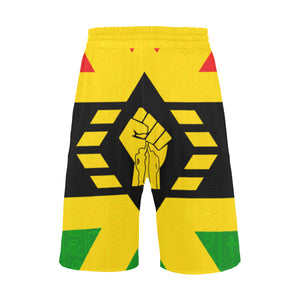 FIST UP RBG Men's All Over Print Casual Shorts