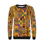 KENTE ATEF Women's Rib Cuff Crew Neck Sweatshirt (Model H34)