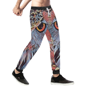 WISE OWL Men's All Over Print Sweatpants (Model L11)