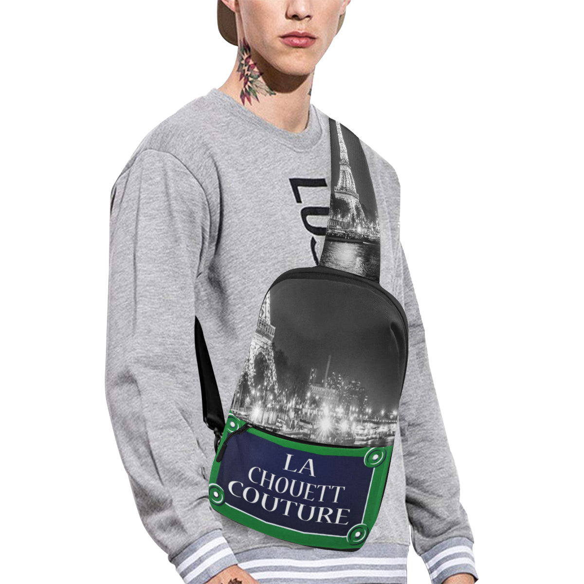 PARIS BY NIGHT Chest Bag (Model 1678)