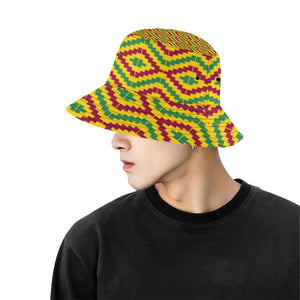 KENTE FRACTAL All Over Print Bucket Hat