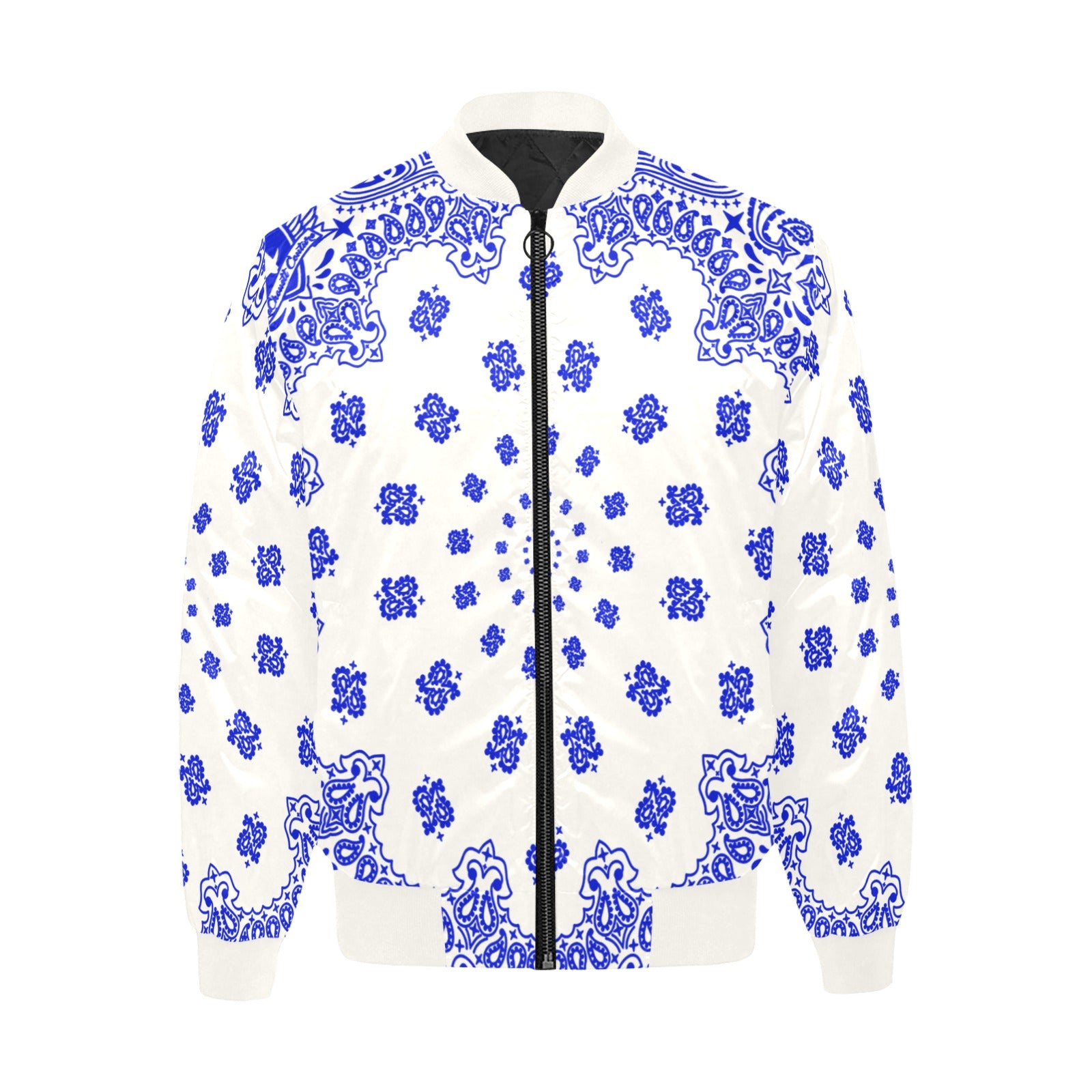 BANDANA Cs'UPWHT All Over Print Quilted Bomber Jacket for Men
