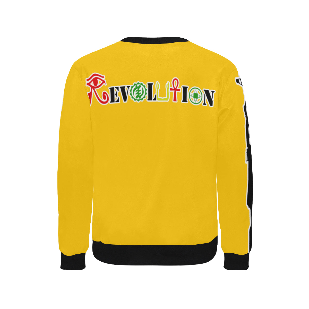 REVOLUTION YLW Men's Rib Cuff Crew Neck Sweatshirt