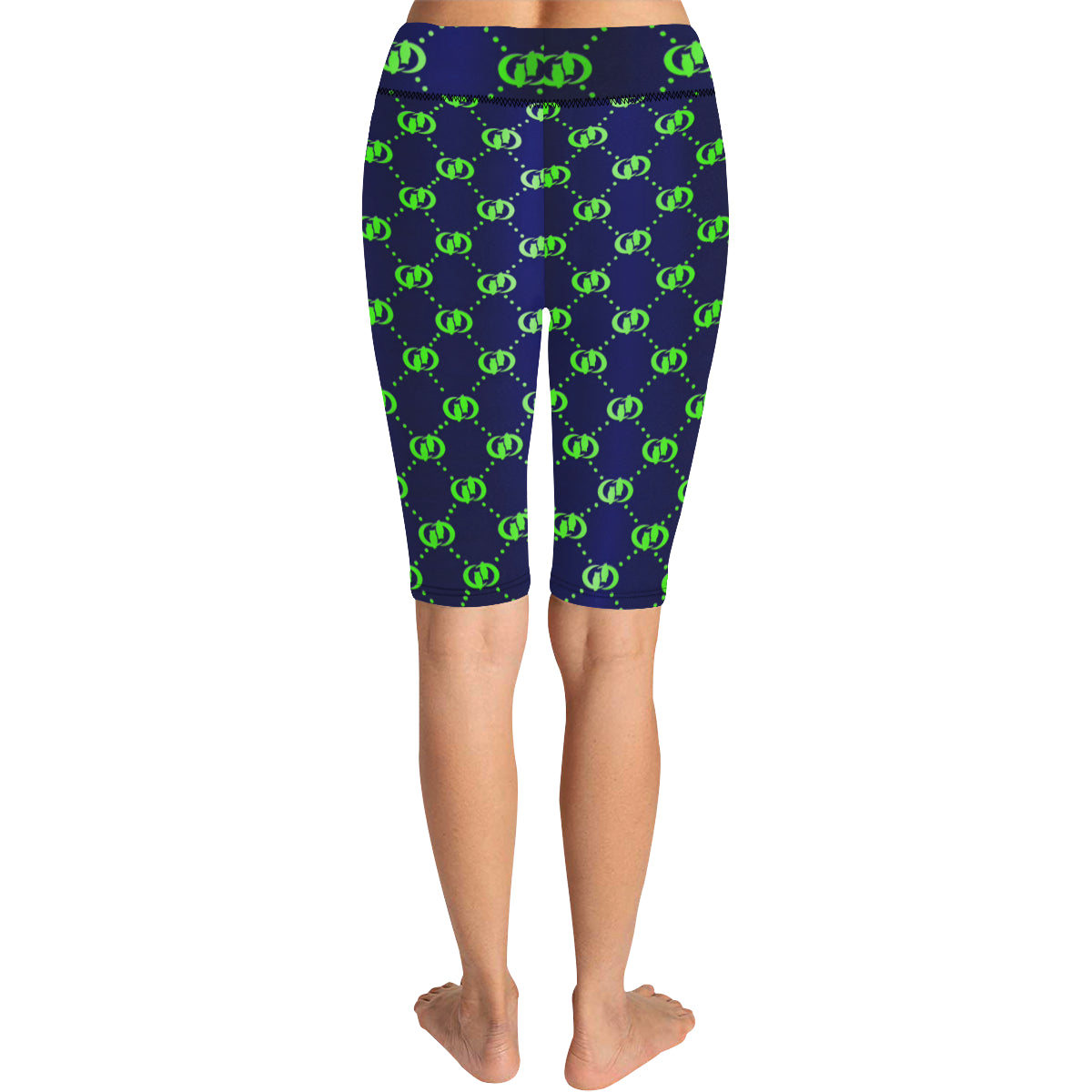 EXCELLANCE BLSKNK All Over Print Knee Length Leggings (Model L27)