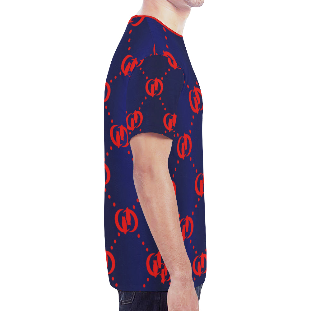GOLDIE RED TRIANGLE New All Over Print T-shirt for Men (Model T45)
