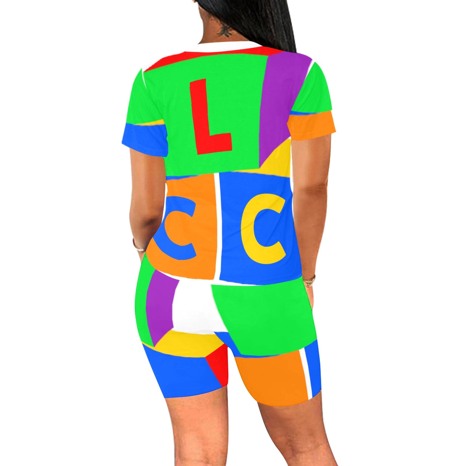 LCC COLORING FULL Women's Short Yoga Set (Sets 03)