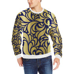 GORGIOUS ROYAL LEAF Men's Rib Cuff Crew Neck Sweatshirt