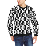 ADINKRA Men's Rib Cuff Crew Neck Sweatshirt