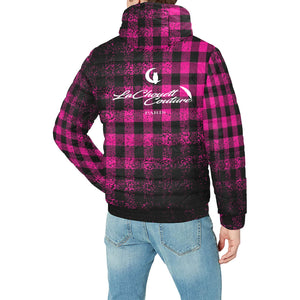 DUSTY PLAID Men's Padded Hooded Jacket