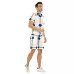 BLUE ROSES OWL Men's Short Sleeve Shirt Sets