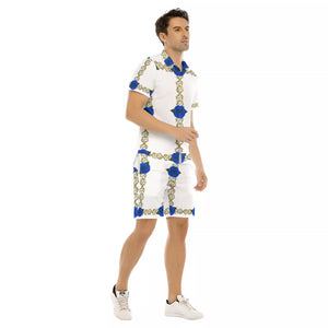 BLUE ROSES OWL Men's Short Sleeve Shirt Sets