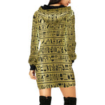 MEDU NETER All Over Print Hoodie Mini Dress