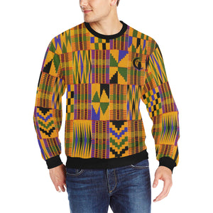 KENTE ATEF Men's Rib Cuff Crew Neck Sweatshirt