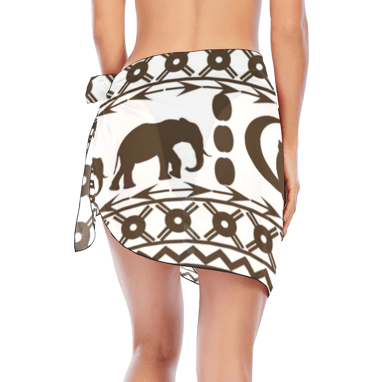 ELEPHANT ORNEMENT Beach Sarong Wrap