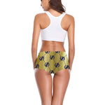 GOLDIE BLUE ROYAL TRIANGLE Women's All Over Print Boyshort Panties (Model L31)