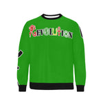 REVOLUTION GRN Men's Rib Cuff Crew Neck Sweatshirt