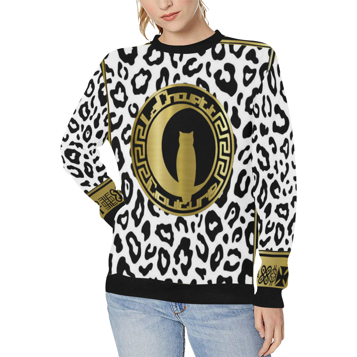 V.I.P Women's Rib Cuff Crew Neck Sweatshirt