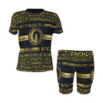 HIEROGLYPH DELUXE Women's Short Yoga Set