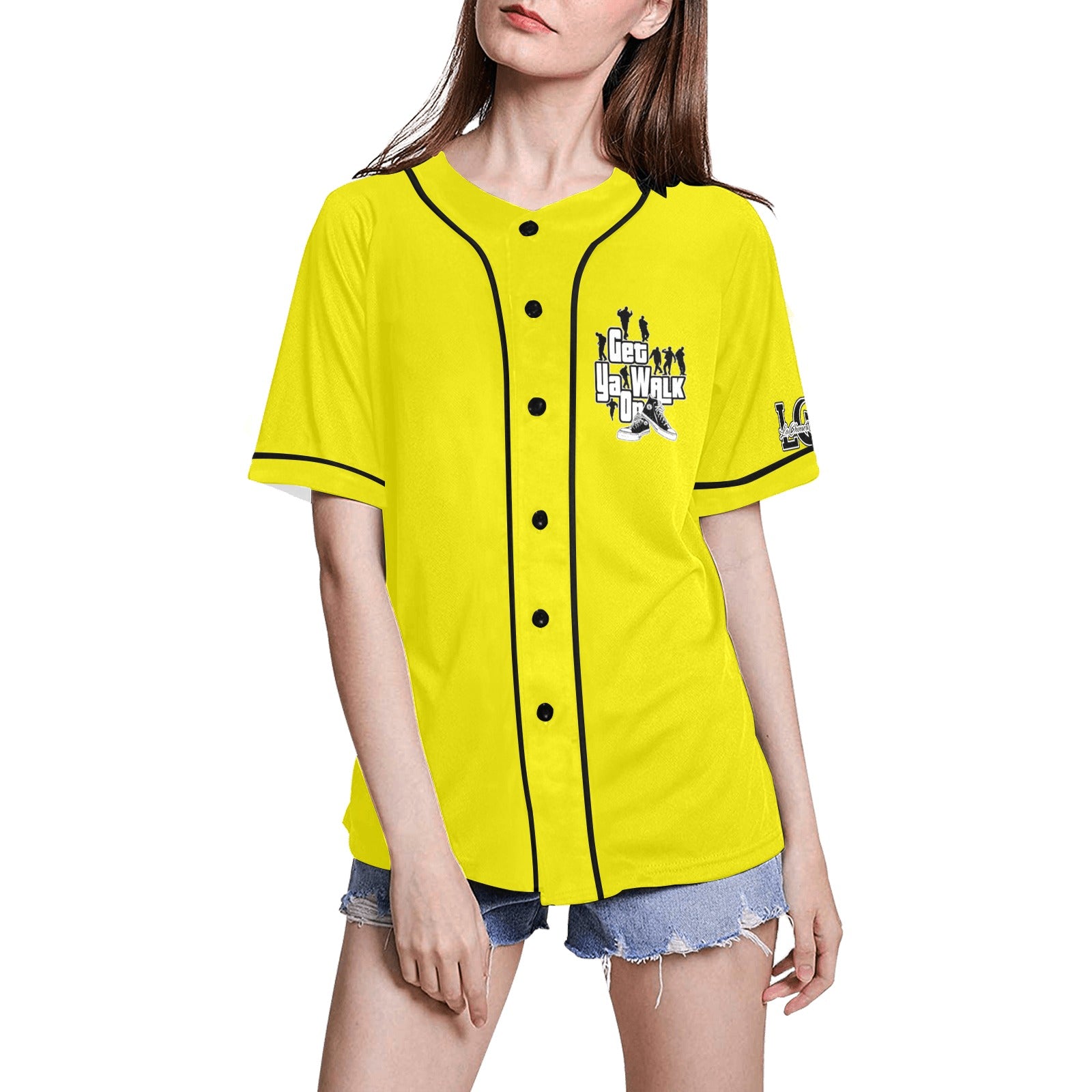 GET YA WALK ON Baseball Jersey for Women