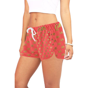 EXCELLENCE PINKGLD Women's All Over Print Relaxed Shorts