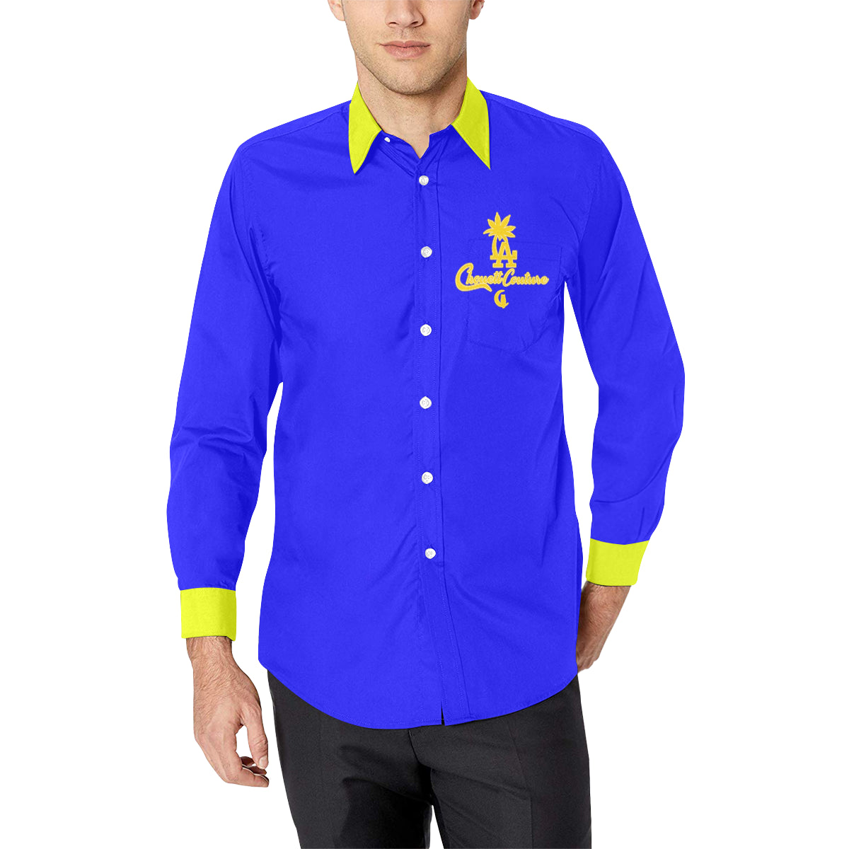 LCC FORNIA Men's Casual Dress Shirt