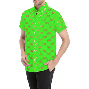 EXCELLENCE SKUNKGLD Men's All Over Print Short Sleeve Shirt
