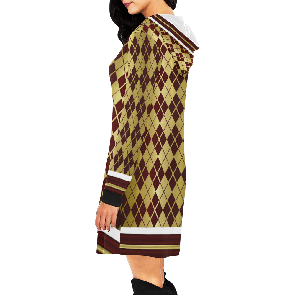 ARLEQUIN BRDX All Over Print Hoodie Mini Dress